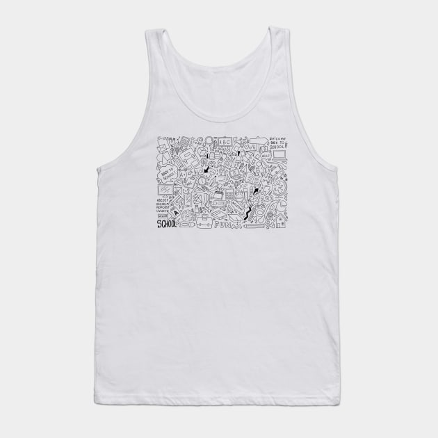 School Doodles Tank Top by edwardecho